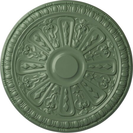 Raymond Ceiling Medallion (Fits Canopies Up To 5 3/8), Hand-Painted Athenian Green, 18OD X 1 1/4P